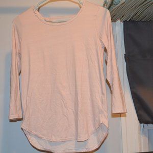 Pink stripes Poof girl long sleeve.